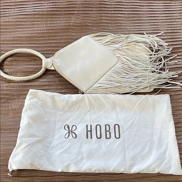 HOBO Cream Fringe Clutch - Picture 3 of 3